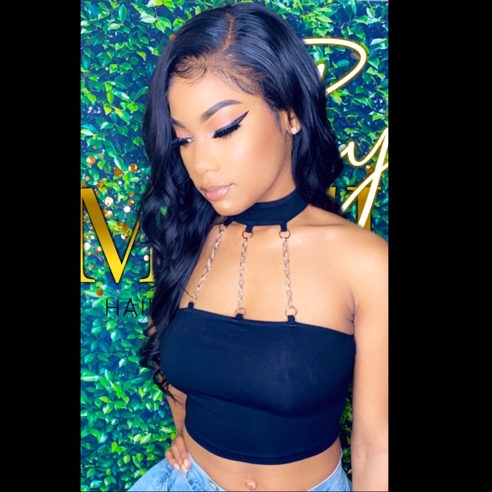 “Chrome Choker Top”